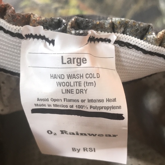 Men’s RSI O2 Camouflage Rainwear Sz L - Picture 8 of 10